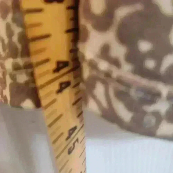 Jaclyn Smith Chic Brown Animal Print Midi Dress with crystal buttons Size Large - Picture 7 of 8